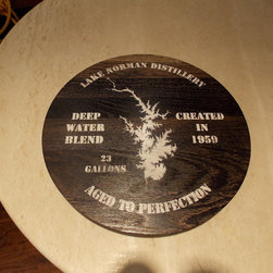 CUSTOM Creative laser engraved Lazy Susans - Table Tops And Bases