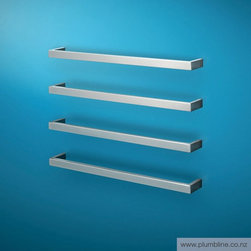 Cube Hybrid Heated Towel Rail 65cm 3 Pack - Heated Towel Rails