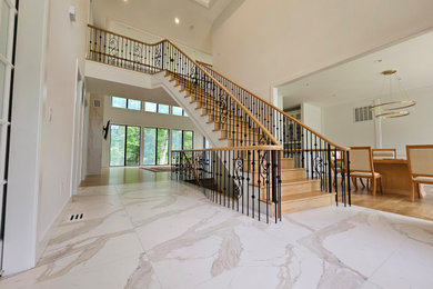 Inspiration for a contemporary staircase remodel in DC Metro