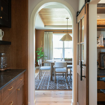 Arched Dining Room Doorway & Walk-Through Butler’s Pantry