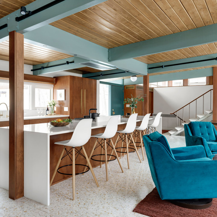 Image showcasing 75 Exposed Beam Kitchen Ideas You'll Love - September, 2025 | Houzz
