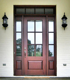Craftsman door with sidelights Craftsman door with sidelights