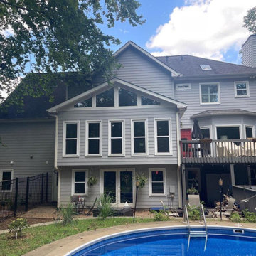 Marietta, GA Deck Resurface and Deck Extension with Trex Enhance Natural Series