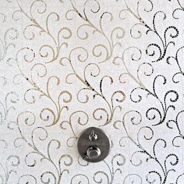 Lace Curve Mosaic Shower