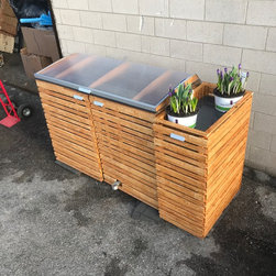 Garbage Storage/Planter/Medium Security Outdoor Locker/Horizontal Slat - Products