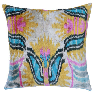 Canvello Decorative Pink Gold Throw Pillow, 16x16 inch