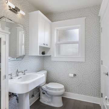 Crisp white trim and woodwork