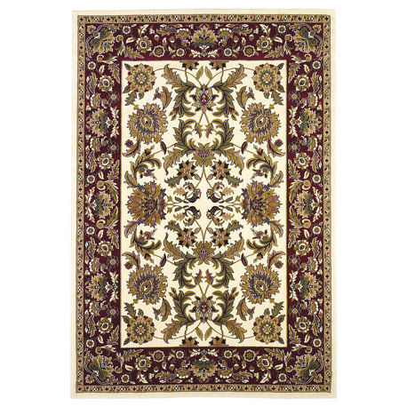 Cambridge 7303 Ivory, Red Kashan, 2'3"x3'3"
