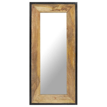 vidaXL Mirror Decorative Bathroom Hallway Mirror Wall Mirror Solid Mango Wood