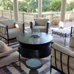 Sculpted Steel Coffee Tables - Patio Furniture And Outdoor Furniture