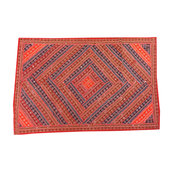 Mogulinterior - Indian Decorative Red Patchwork Tapestry Wall Hanging - Tapestries