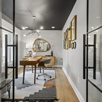 Home Office with Glass Door