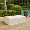 Crosley Furniture Fabric Outdoor Coffee Table Cover in Cream