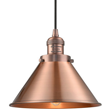 Innovations Lighting 201C Braircliff Briarcliff 1 Light 10"W - Antique Copper /