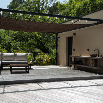 terrasse couverte pour salon d'été