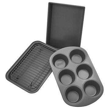 4-Piece Non-Stick Toaster Oven Bakeware Set