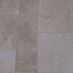 Ivory French Pattern Tumbled Travertine Tile - Products