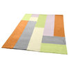 Onitiva - Paradise Soft Coral Fleece Patchwork Throw Blanket (59"-78.7")