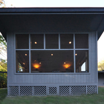 Mid Century Modern Screen Porch Pavilion