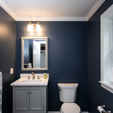 Classic Grey and White Guest Bathroom