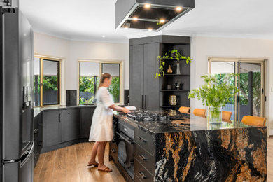 This is an example of a modern kitchen in Brisbane.