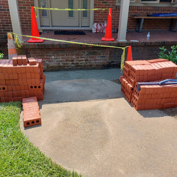New Brick Steps for Entryway