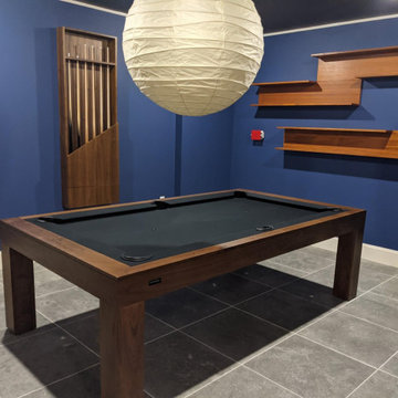 Walnut Pool Table for Connecticut Lounge