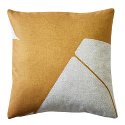 Pillow Decor - Boketto Renaissance Gold Throw Pillow 19x19, with Polyfill Insert - Decorative Pillows