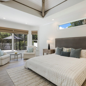 Modern Coastal Primary Bedroom — West of the Trail Sarasota