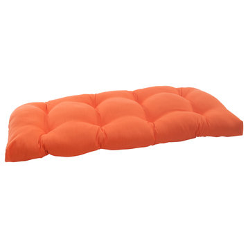 Sundeck Orange Wicker Loveseat Cushion