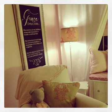 Baby Girl Nursery: Orchid and pale pink