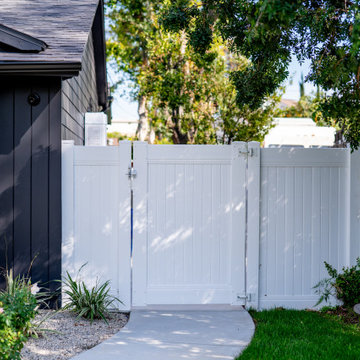 White Vinyl Fence And Gate Northridge.CA