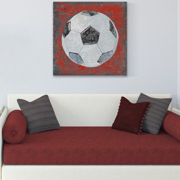 "Grunge Sporting IV" Painting Print on Wrapped Canvas