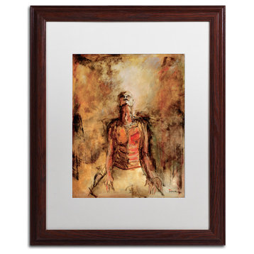 Joarez 'Totally Surrender' Framed Art, Wood Frame, 16"x20", White Matte