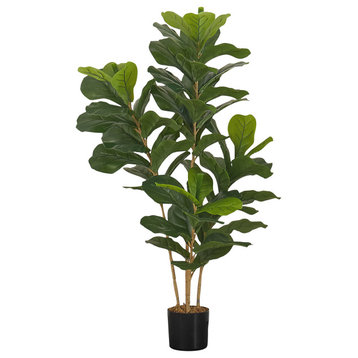 Artificial Plant, 41" Tall, Indoor, Floor, Greenery, Potted, Green Leaves