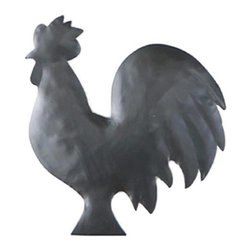 Farmhouse Rooster Metal Wall Hanger - Metal Wall Art