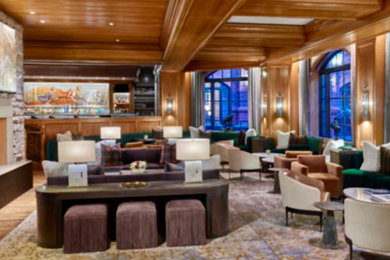 Elegant living room photo in Denver