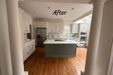 Example of a mid-sized transitional kitchen design in Atlanta