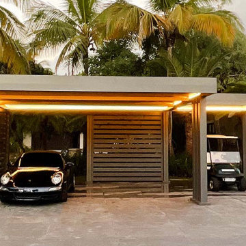 Residential: Luxury Carport And Golf Cart Garage