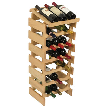 Wooden Mallet Dakota 7 Tier 21 Bottle Display Top Wine Rack in Natural