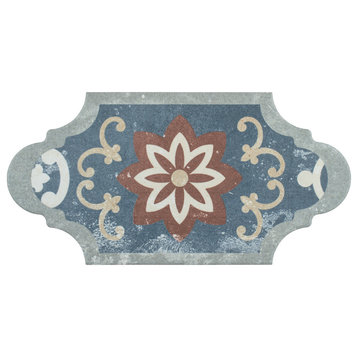 Corinto Provenzal Encaustic Porcelain Floor and Wall Tile, Colors Mix