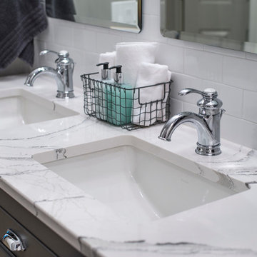 Industrial Styled Hall Bathroom - Gurnee, IL
