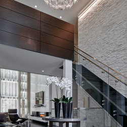 Contemporary Residence - Indoor Fireplaces