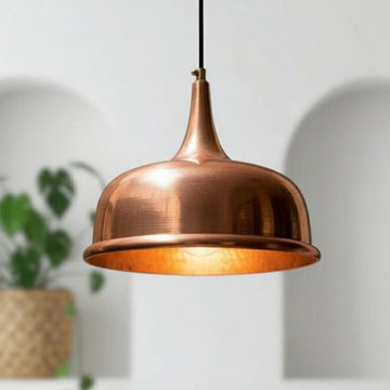 Copper Dome Pendant Light