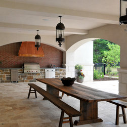 Back Porch and Kitchen with Covered Roof - Outdoor Products