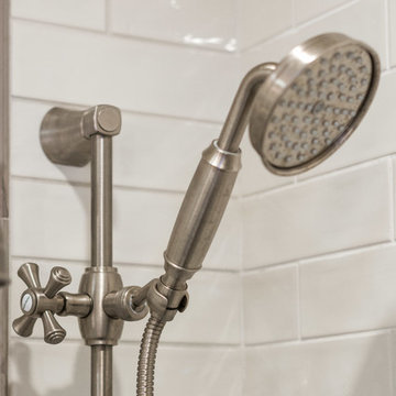 Contemporary Sherman Oaks Master Bath with Sleek Finishes and Double Vanity