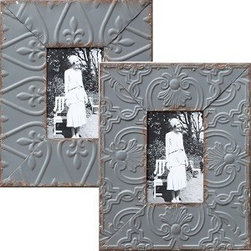 EMBOSSED TIN PICTURE FRAME, SET OF 2 - Products