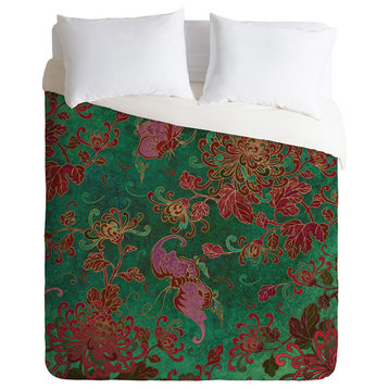 Deny Designs Belle13 Chrysanthemum Garden Duvet Cover - Lightweight