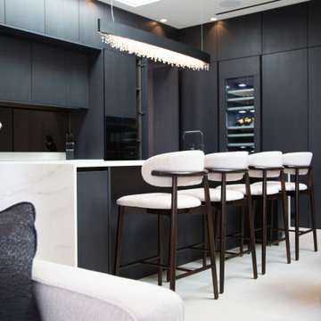 Tavola Kitchen in Hacienda Black by Exorna