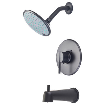 Olympia Faucets T-2384 i2v Tub and Shower Trim Package - Matte Black